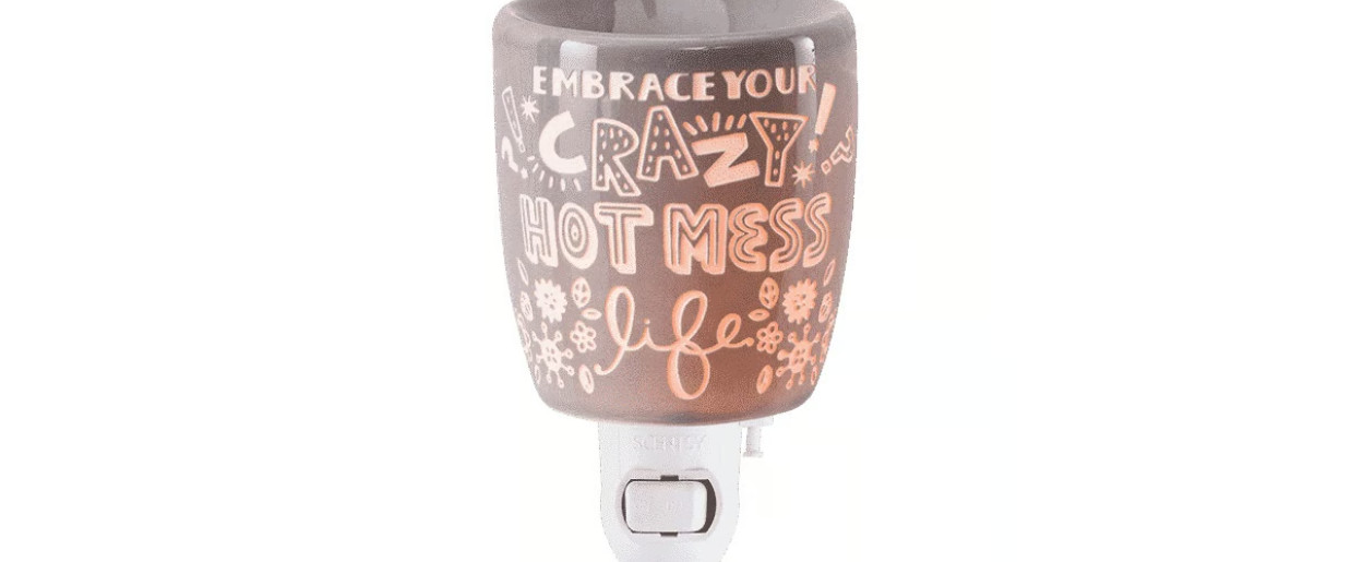Scentsy EMBRACE YOUR CRAZY HOT MESS LIFE Wall Plug-In Wax Warmer New In Box gallery