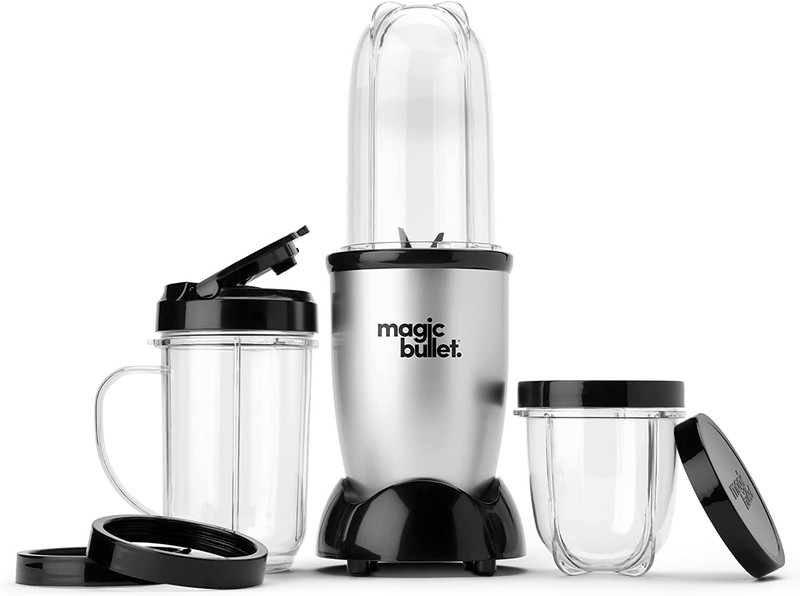 Compact Silver Blender Set with 11 Essential Accessories gallery