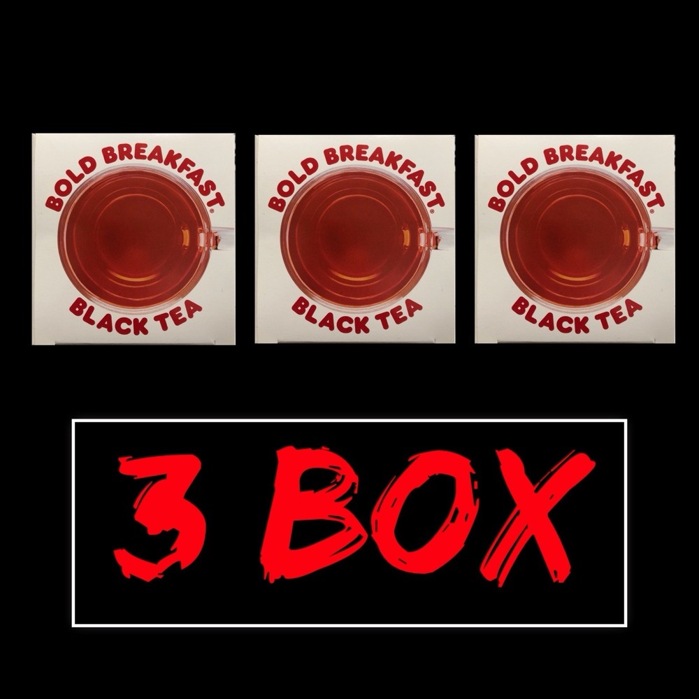 Dunkin Bold Breakfast Black Tea Pyramid Sachet 3 BOX Total 45 Tea Bags 1.6 OZ EA