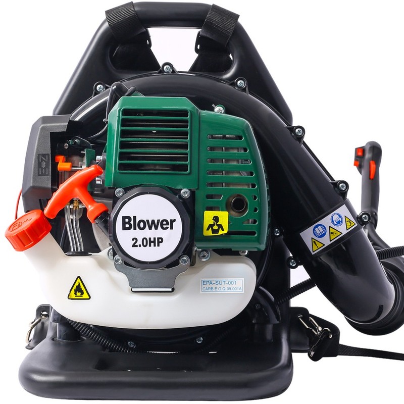 52CC 2-Cycle Gas Backpack Leaf Blower with Extention Tube, Green gallery