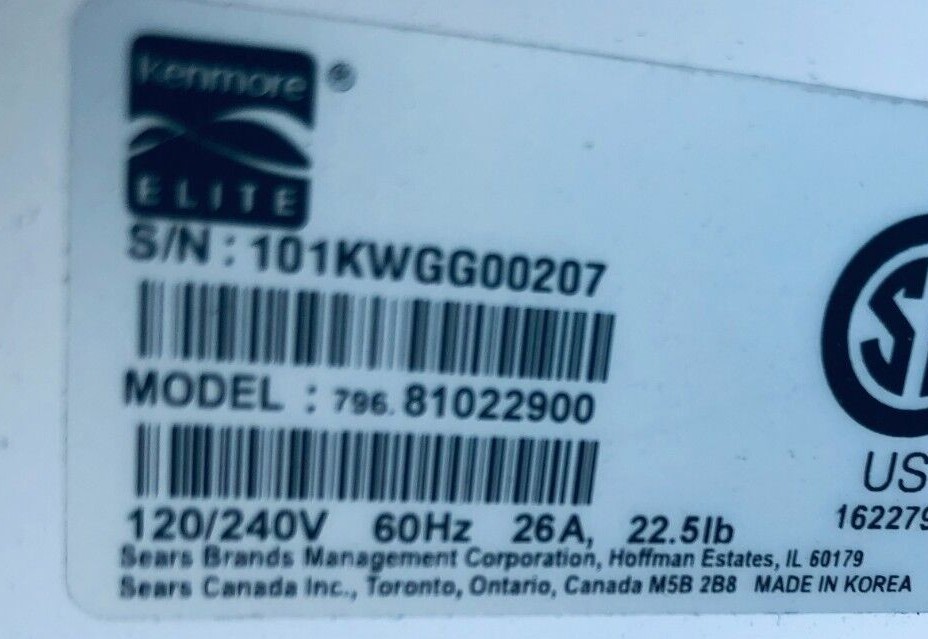 Kenmore Dryer not available gallery