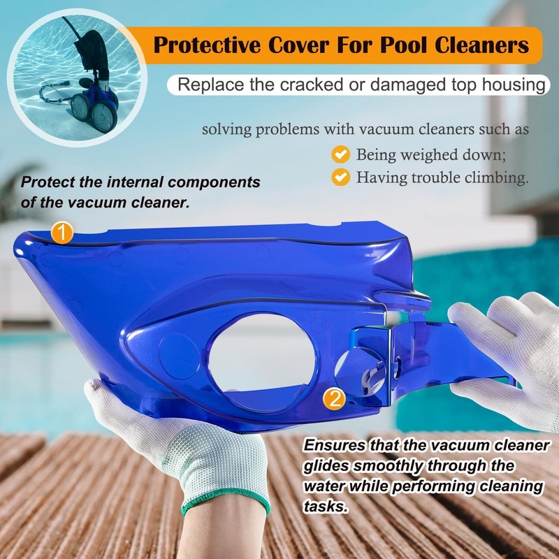 for Polaris 360 380 Pool Cleaner Replacement Top Cover, Back Plate 9-100-1240 gallery