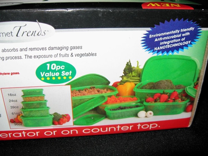 NEW ~ Always Fresh Storage Containers 10 Pc. Set Gourmet Trends AS SEEN ON TV gallery
