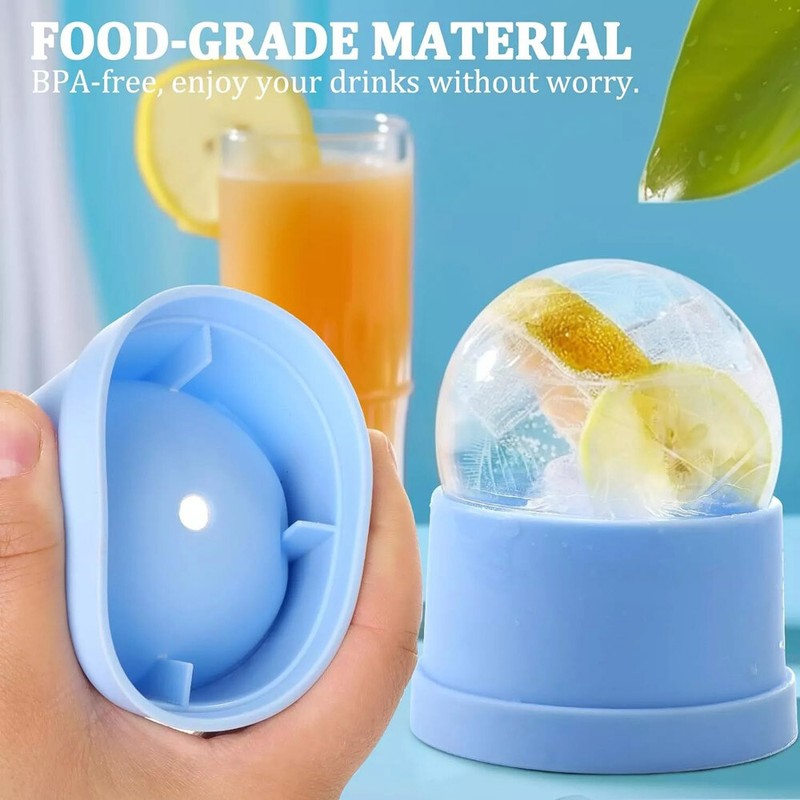 Slow-Melting Stackable Large Ice Cube Mold Maker For Whisky Cocktails Beverage gallery