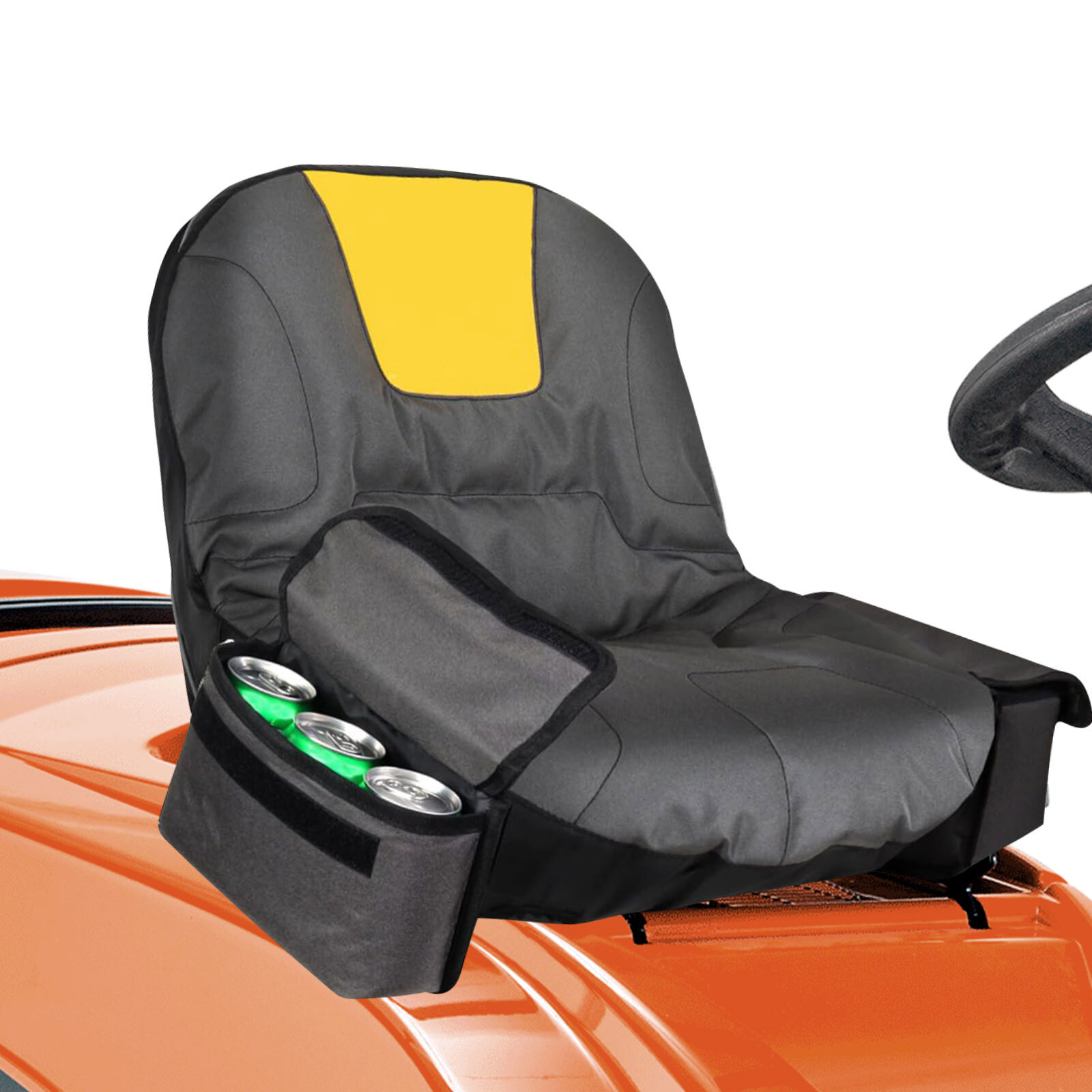 Tractor Seat Cover for Cub Cadet Riding Lawn Mower Chair Protector with Pockets gallery