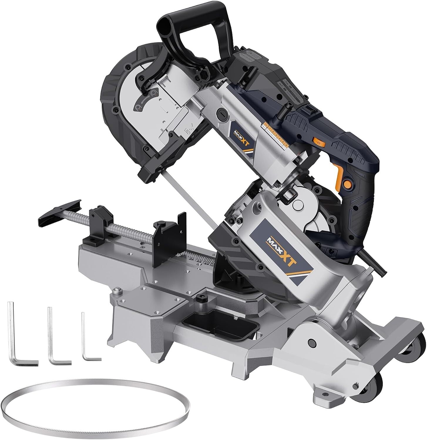 Portable Band Saws With Base 10AMP Automatic & Manual Dual Cutting Modes MAXXT gallery