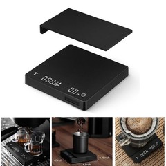 Digital Coffee Scale Timer Rechargeable 0.1g Accurate 2KG Espresso Pour Over
