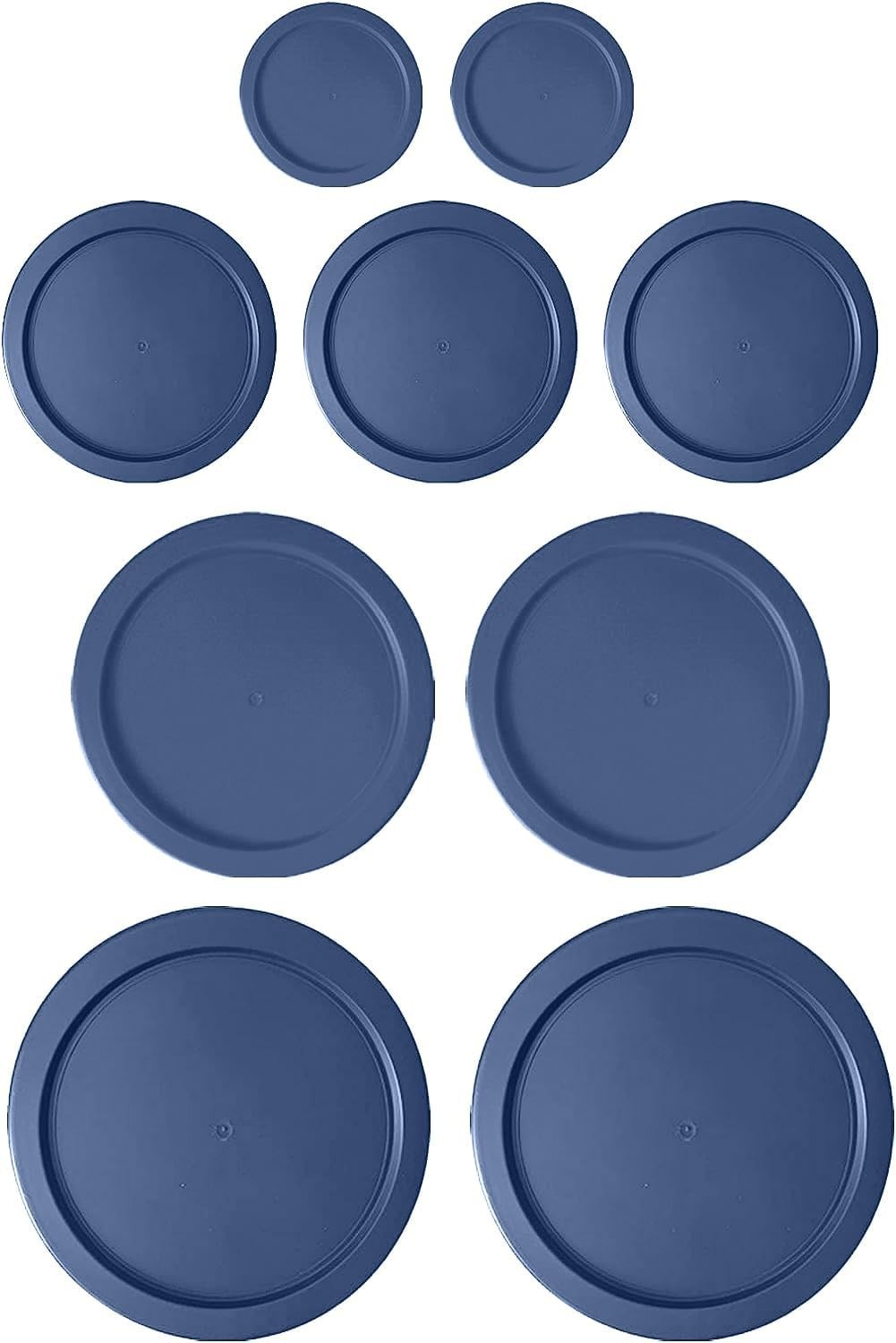 Replacement Lids for Pyrex Glass Containers 1-Cup 2-Cup 4-Cup 7 Cup Round 9pcs gallery