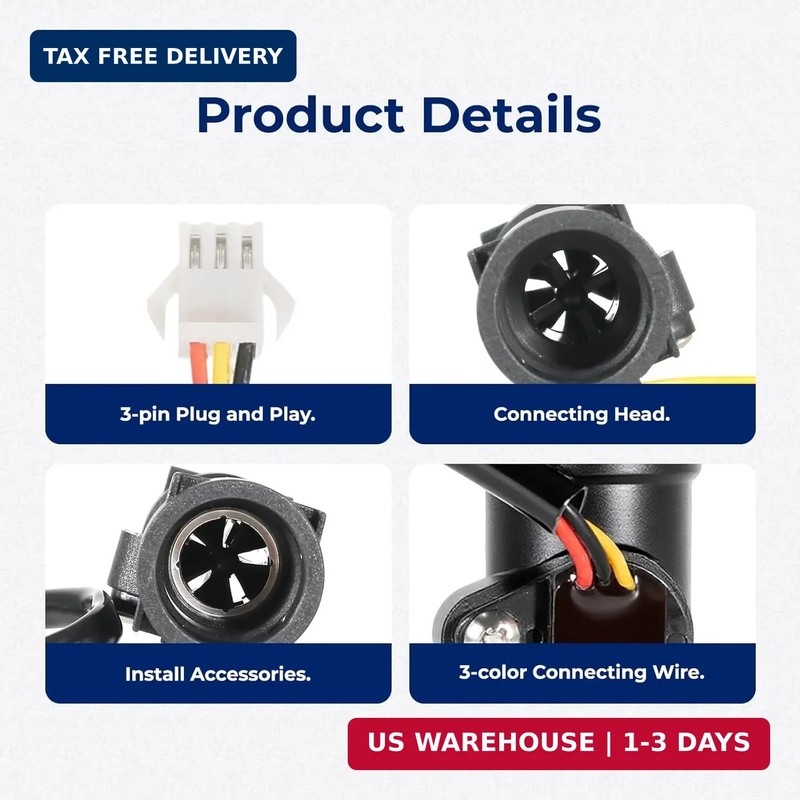 Water Flow Sensor Kit - Compatible with CAMPLUX, Ranein, Recpro, Girard, Fogatti gallery