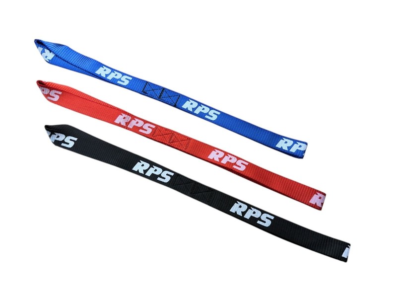 Racingpowersports Soft Loop Tie Down Straps 4500lbs Motorcycle ATV 8PCS 1x8 Blu gallery