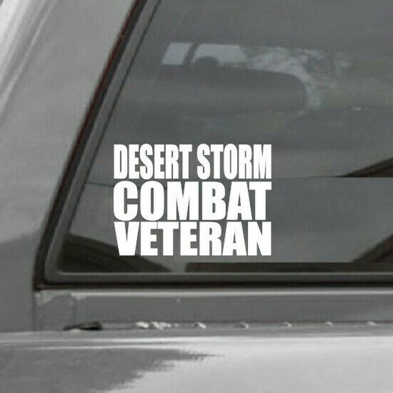DESERT STORM COMBAT VETERAN CAR Vinyl Window Decal STICKER gallery