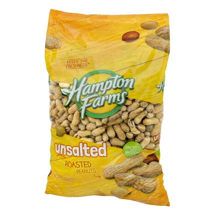 6 Pack - Hampton Farms Unsalted In-Shell Peanuts (5 lbs.) gallery