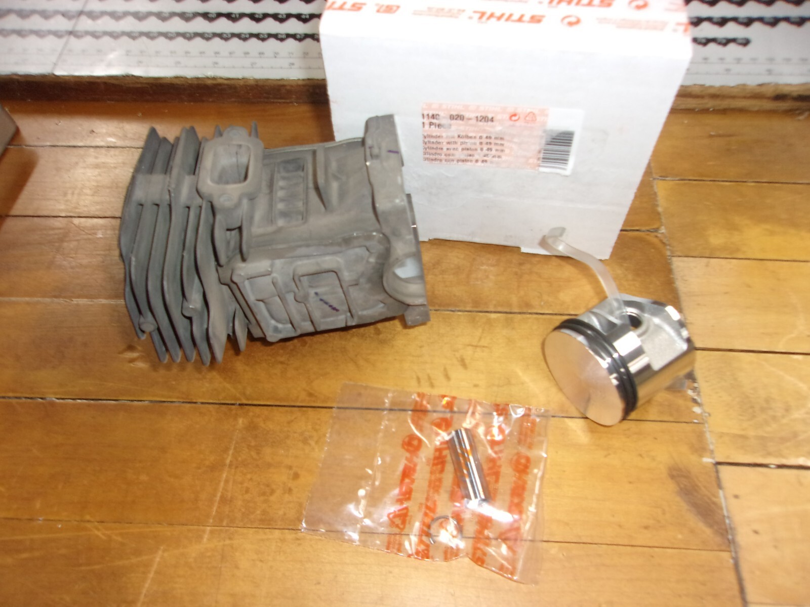 Stihl OEM MS391 Piston & Cylinder 49m Kolben 1140-020-1204 MS 391 #GM-L5A1 gallery