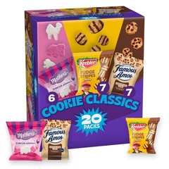 Cookie Classics Variety Pack–Mother’s, Keebler, Famous Amos, 20 Pouch Box, 20 oz