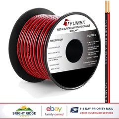 Flexible 18AWG Extension Cable 40FT for LED Strips and Low Voltage Applications