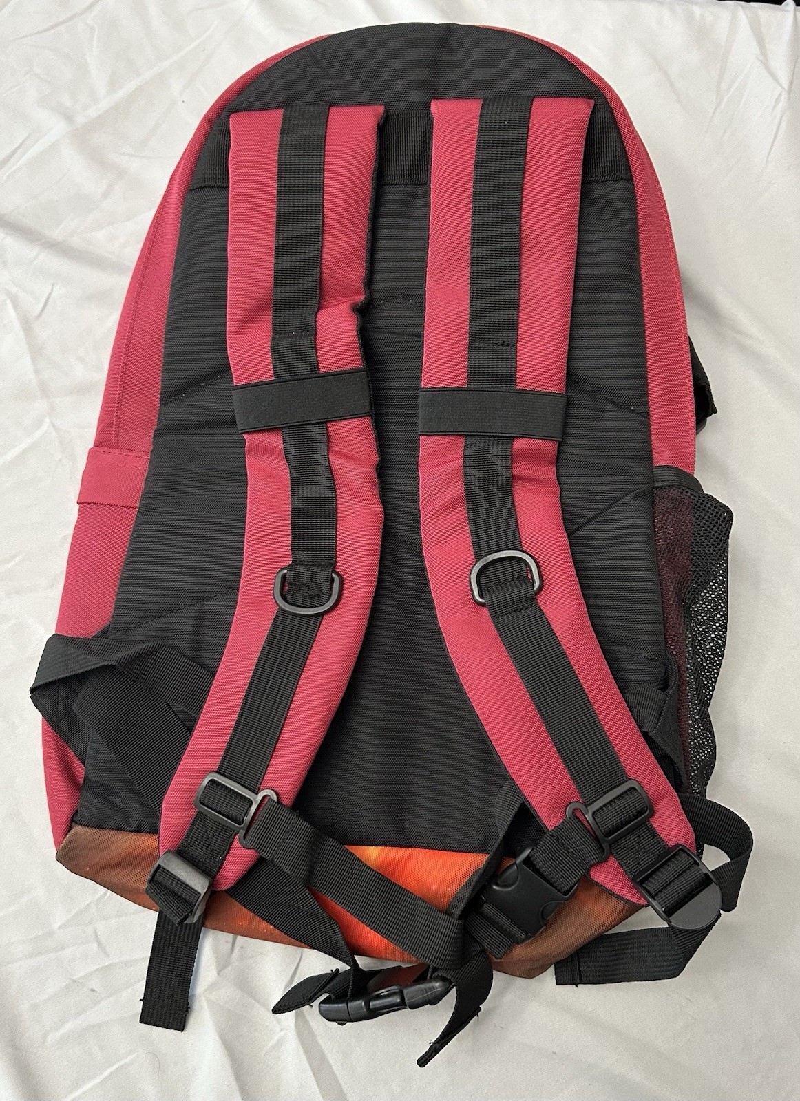 Dark Red With Bright Graphics Choco Mocha Backpack 5