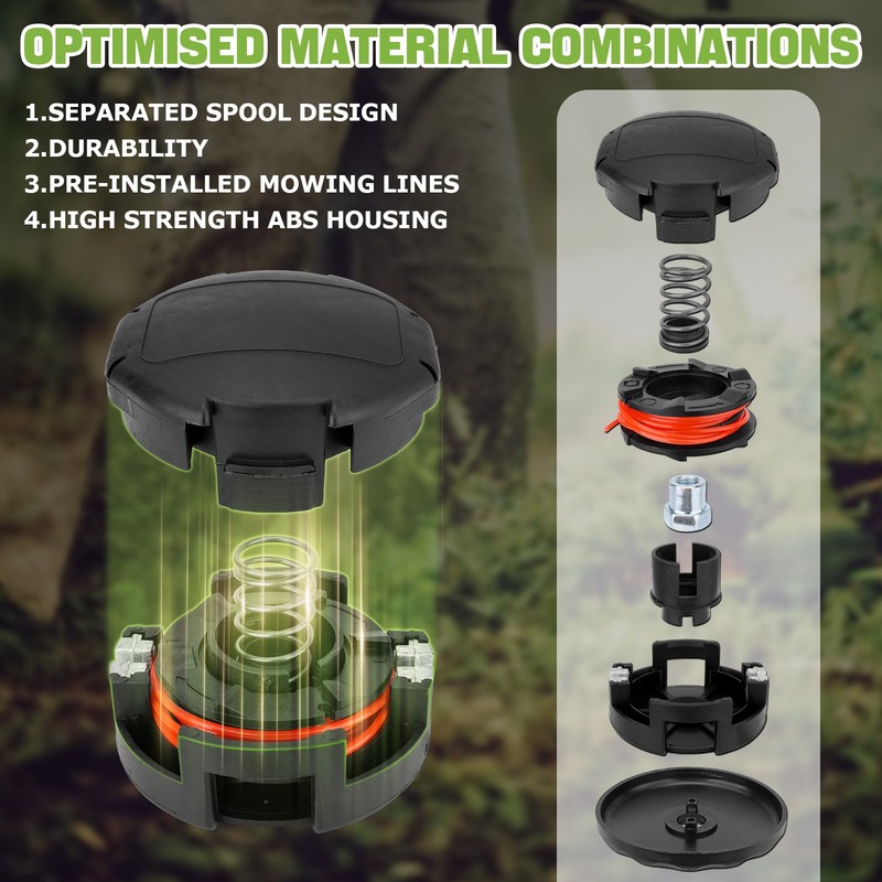5Pcs String Trimmer Heads For Echo SRM-225 SRM-230 SRM-210 Speed-Feed 400 Bump gallery