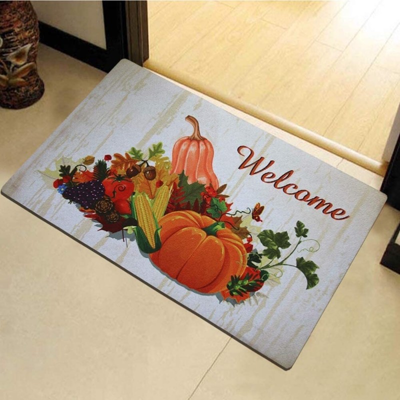 Fall Doormat Non Slip Front Door Mat, Easy to Clean Low Profile Mat for Entry Pa gallery