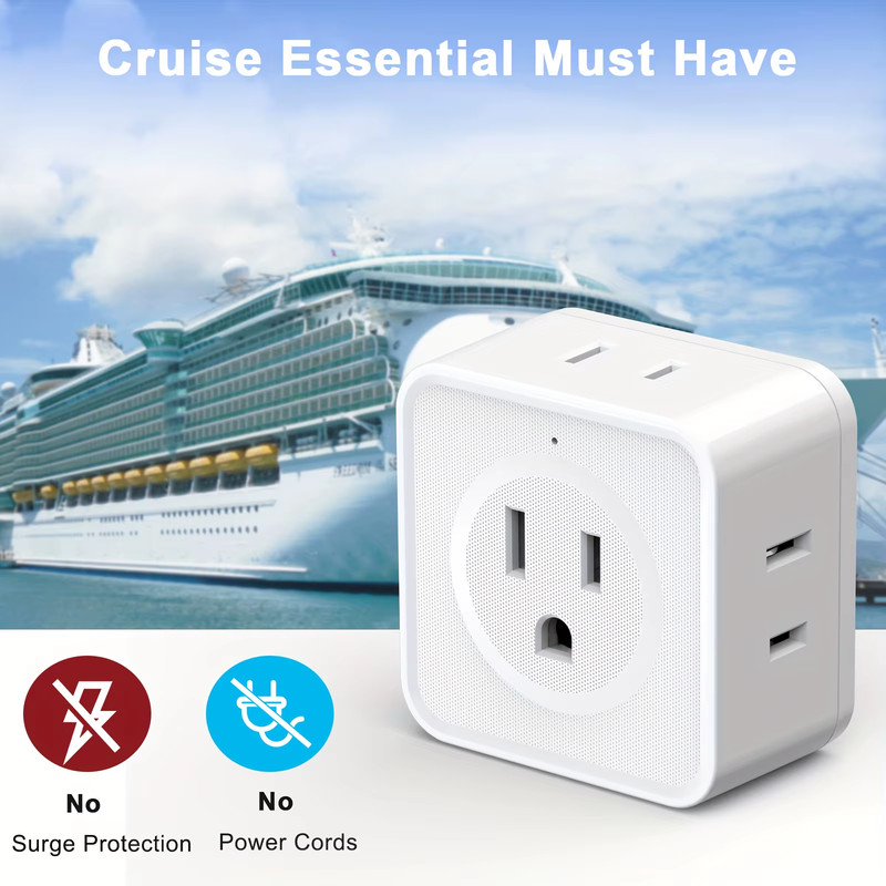 5 Way Multi Plug Outlet Extender, Wall Outlet Expander, Small Electrical Outlet gallery