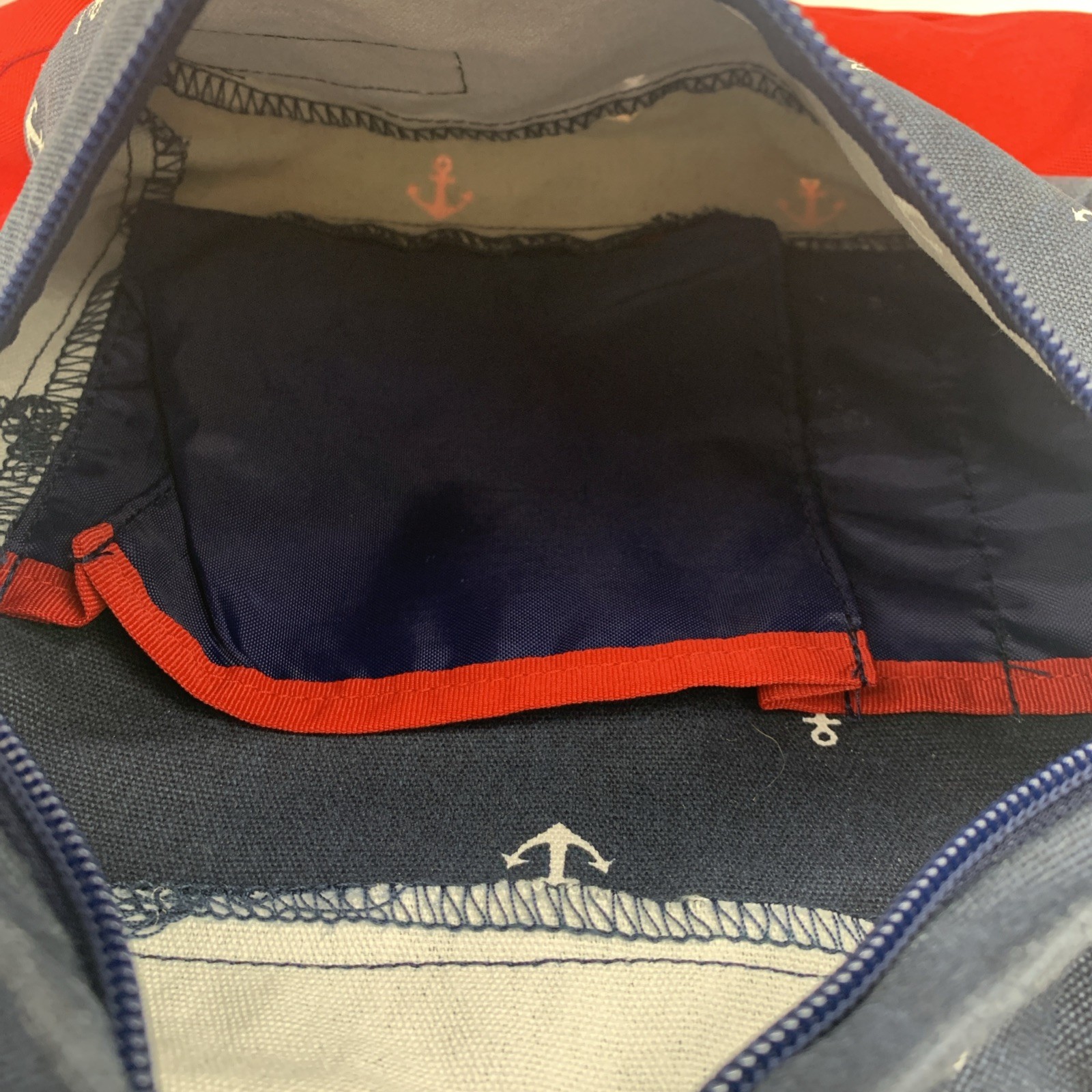 JanSport Backpack Anchors Navy White Red 4