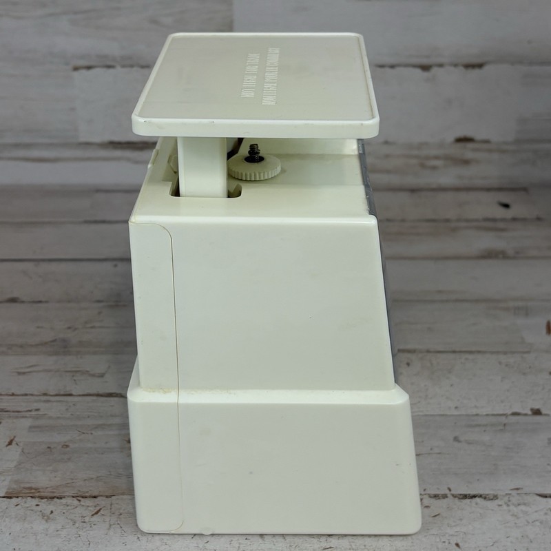 Vintage SSH 10 LB Analog Spring Kitchen Counter Scale Tan Plastic RETRO gallery