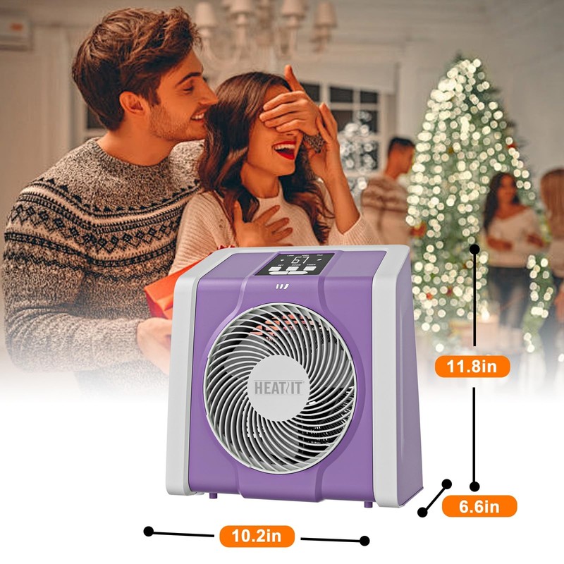Digital Remote Control Space Heater with Timer - 1500W/750W Powe gallery