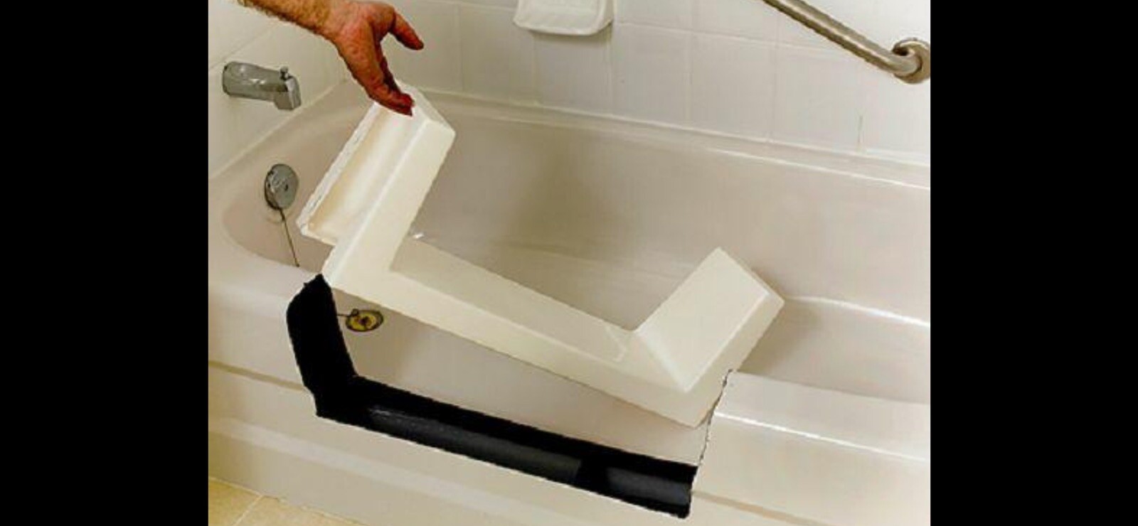 Walk-In Bath Tub Shower Quick Step-Through Insert DIY White gallery