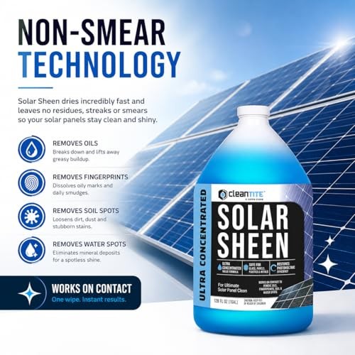 Solar Panel Cleaner 1 Gallon (Makes 512 G) - Super 128 Fl Oz (Pack of 1) gallery