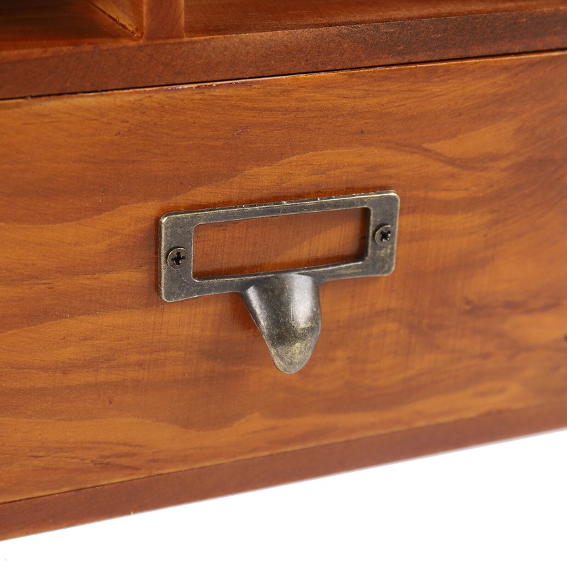 9-Cube 2 Drawers Pine Storage Organizer Display Cubby-style Shelf Brown gallery