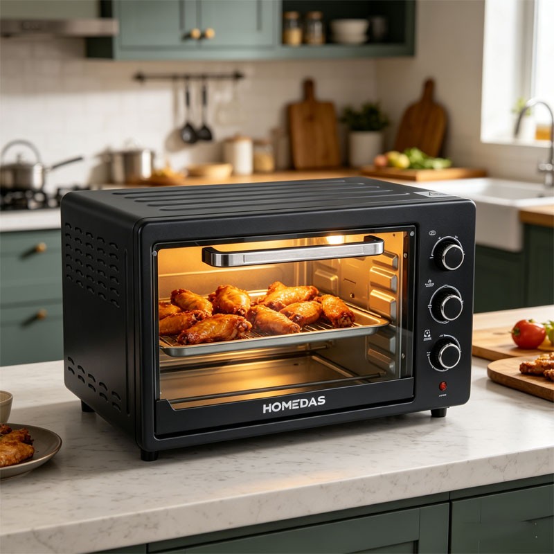 HOMEDAS Home Electric Oven Compact Multi-Function Countertop Oven for Baking gallery