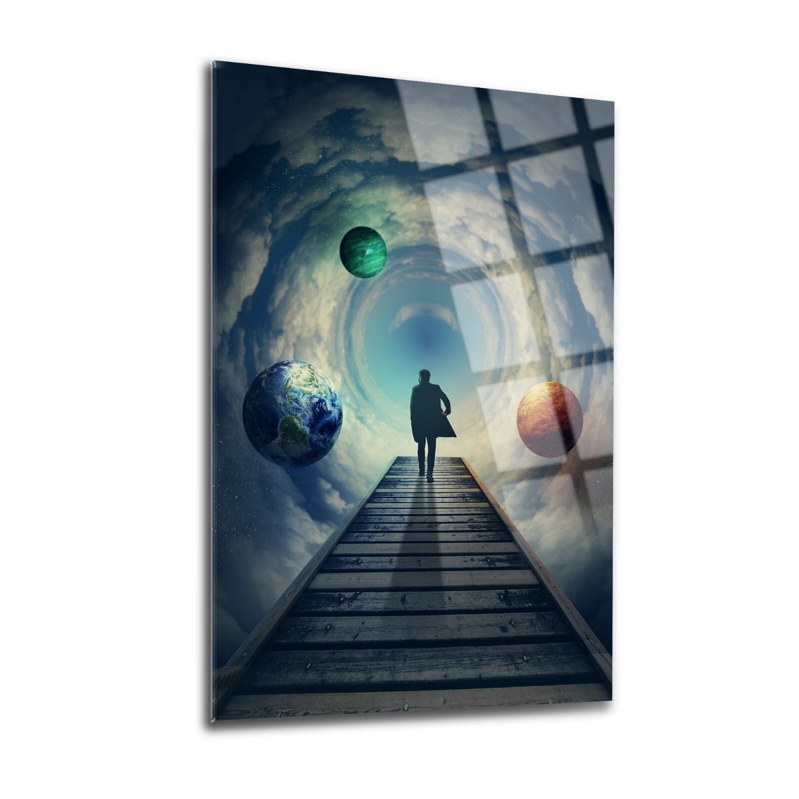 Infinity Glass Wall Art, Easy Installation, Fade Proof Home Decor Wall Art gallery