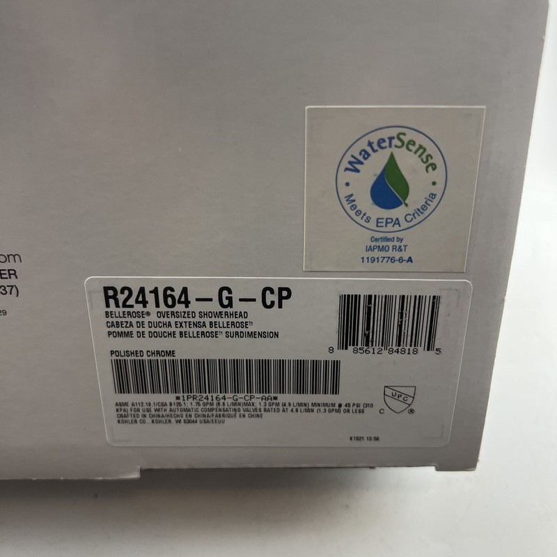 8" Showerhead Fixed Multifunction in Chrome Kohler Bellerose R24164-G-CP NEW gallery