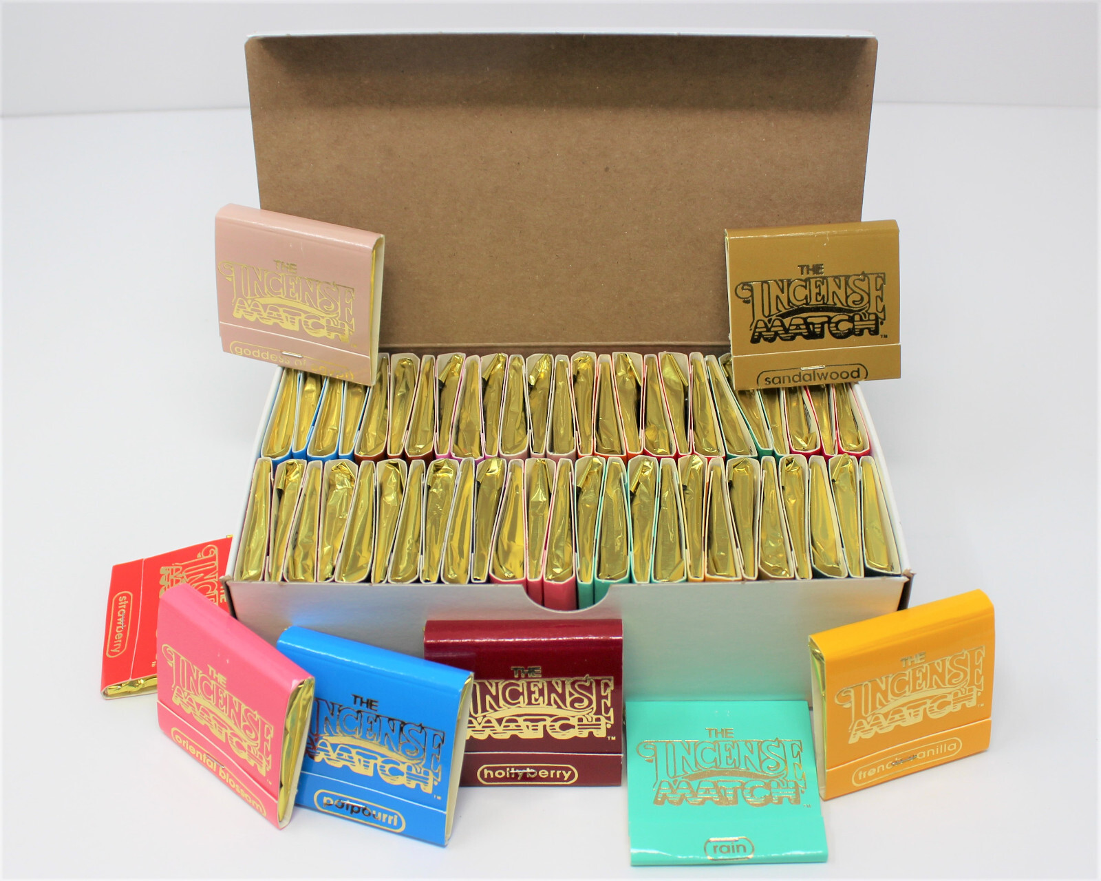 Incense Match Books: Assorted Scented Matches: Box Lot of 20 (600 Strikes!) gallery