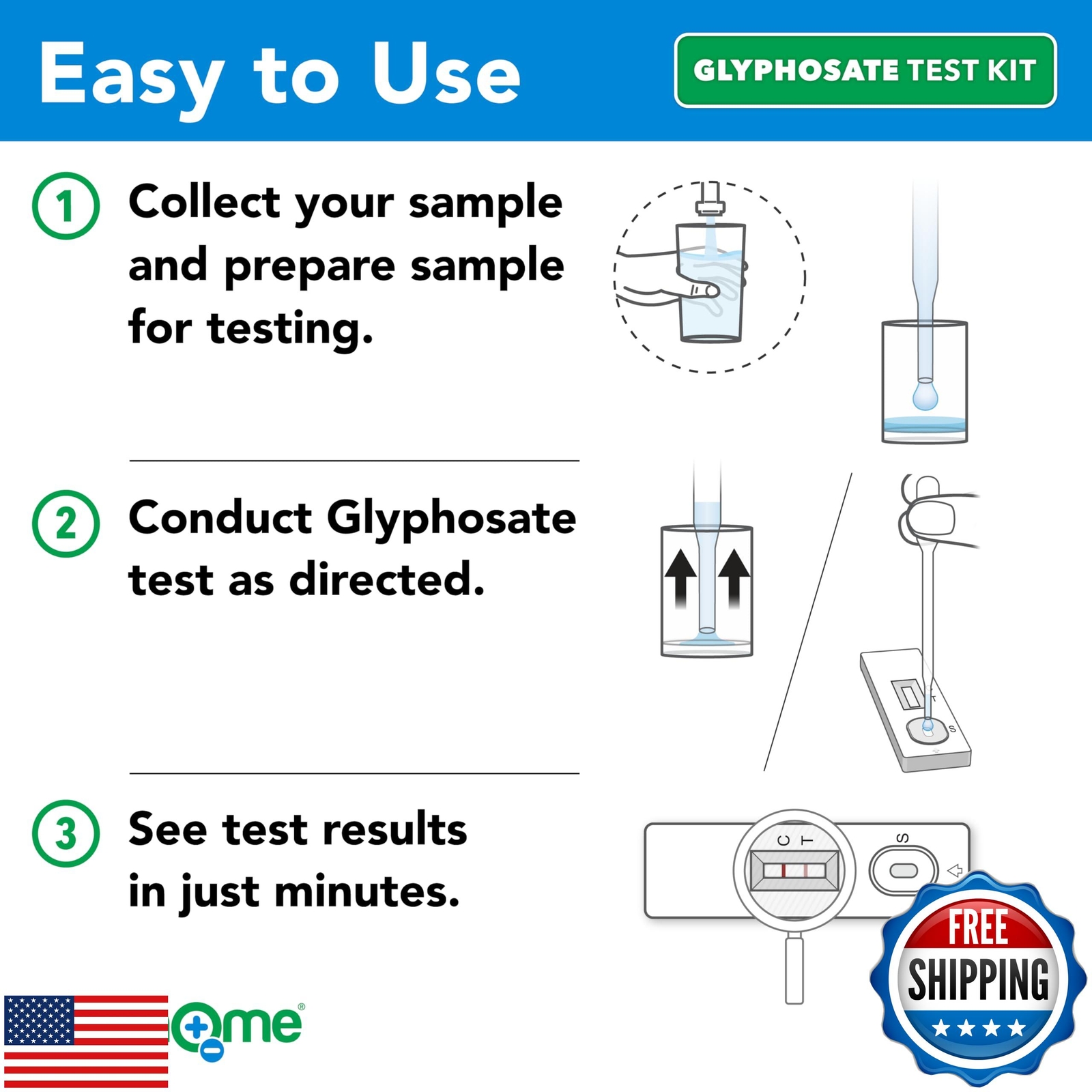 Safe Home® DIY Glyphosate Test Kit – Test for Toxic Herbicide (Glyphosate) in gallery