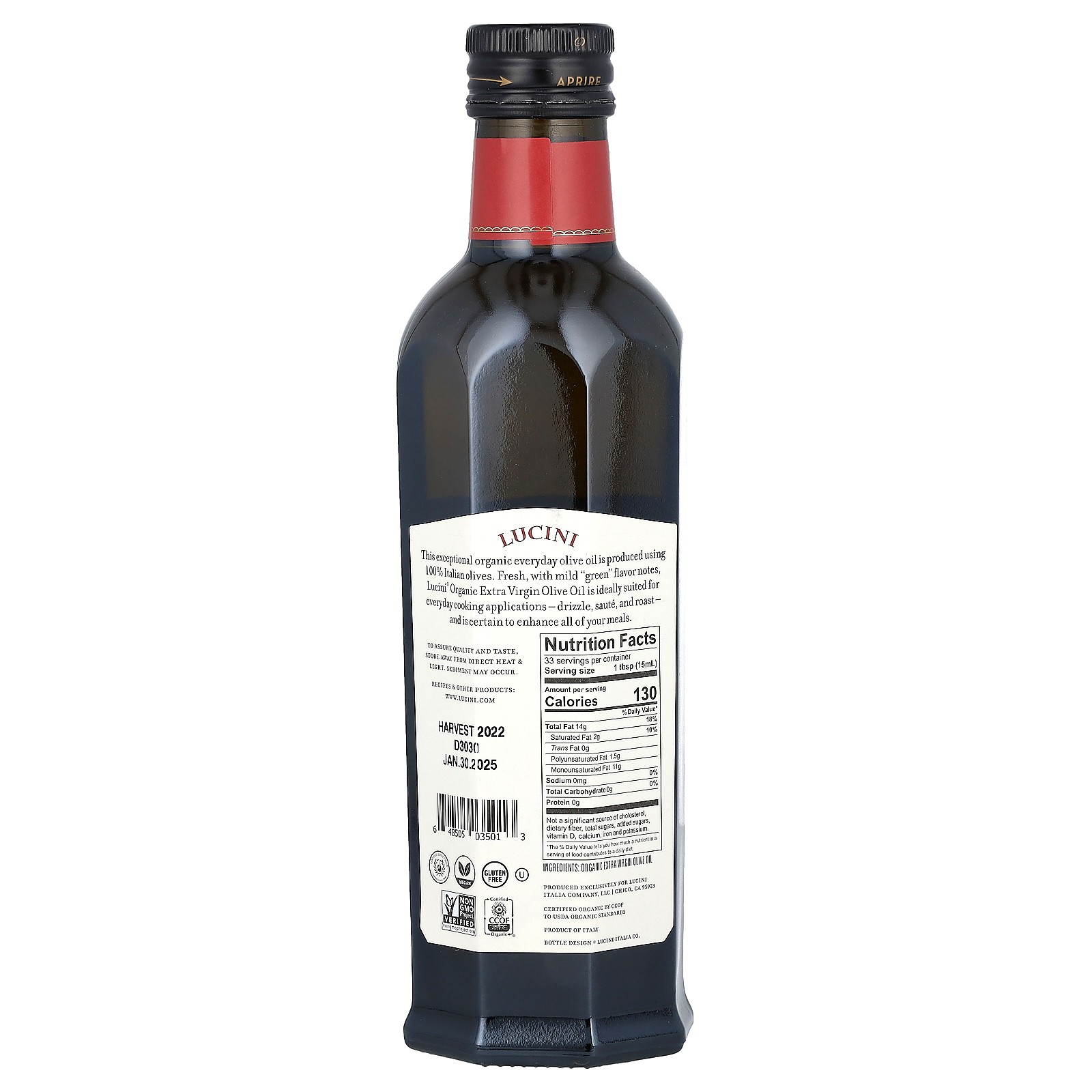 Everyday, Organic Extra Virgin Olive Oil, 16.9 fl oz (500 ml) gallery
