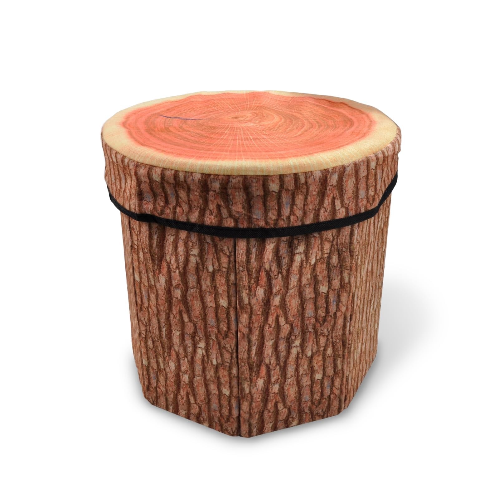 Tree Stump Storage Stool,Stool Ottoman,Ottoman, Cute Folding Storage , Collap... gallery