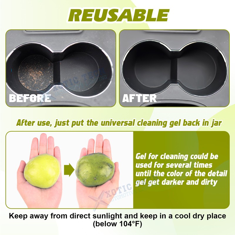 Multiple Use Car Interior Detailing Cleaning Gel Kit Air Vent Dust Putty Cleaner gallery