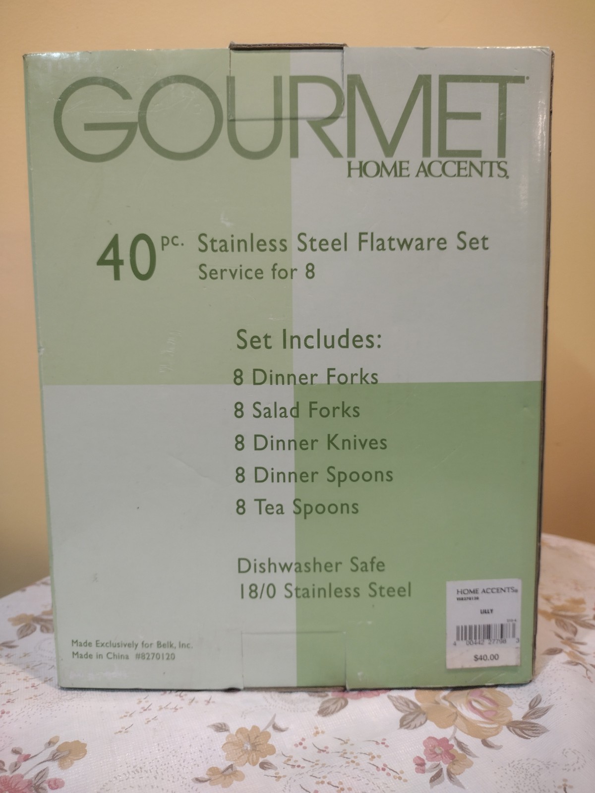 Gourmet Home Accents 40 Pc Flatware Set gallery