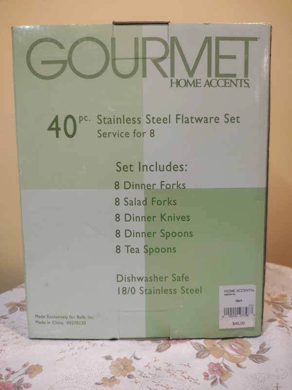Gourmet Home Accents 40 Pc Flatware Set gallery