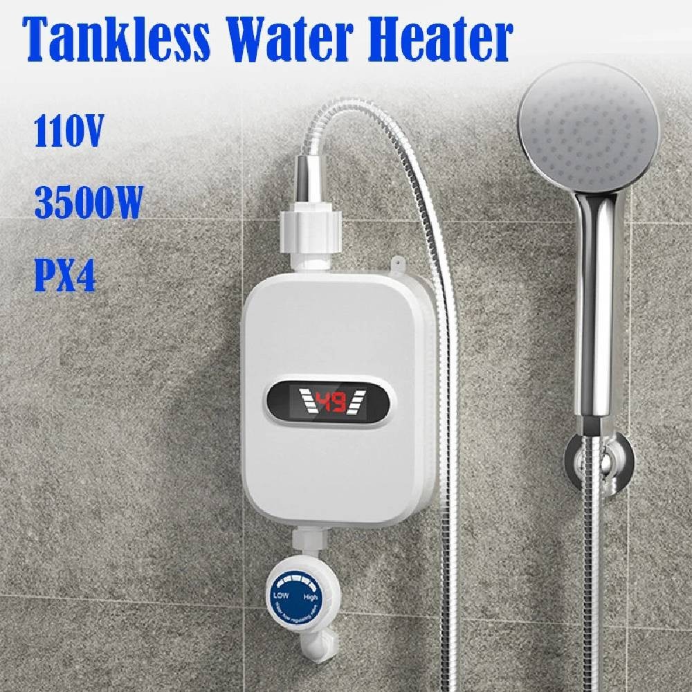 3500W 110V Tankless Electric Tankless Water Heater Shower for Bathroom v2 gallery