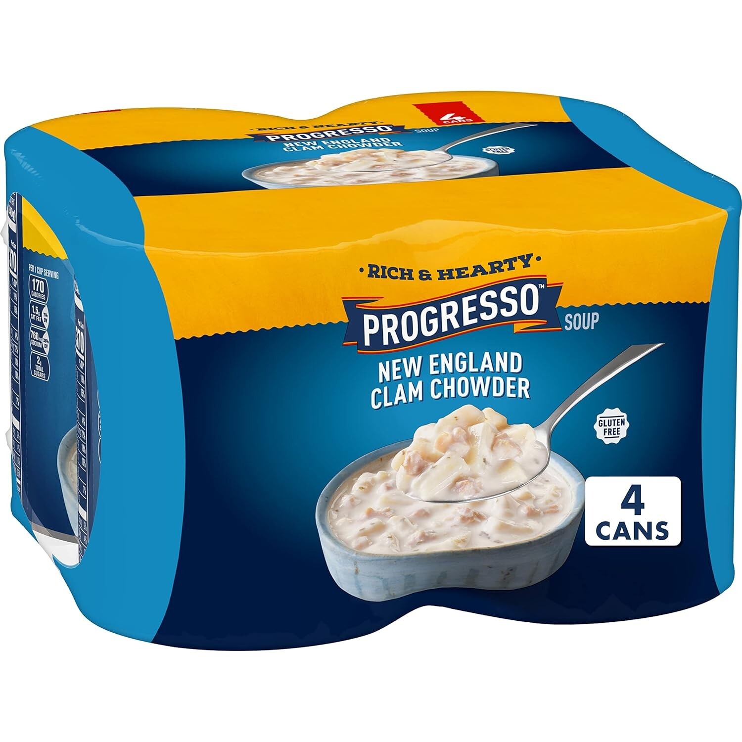 Rich & Hearty, New England Clam Chowder Soup, 18.5 oz., 4 Pack gallery
