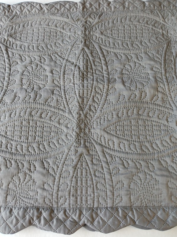 2 Gray Rectangle Quilted Pillow Covers 20 in x 36 in x 2 in gallery