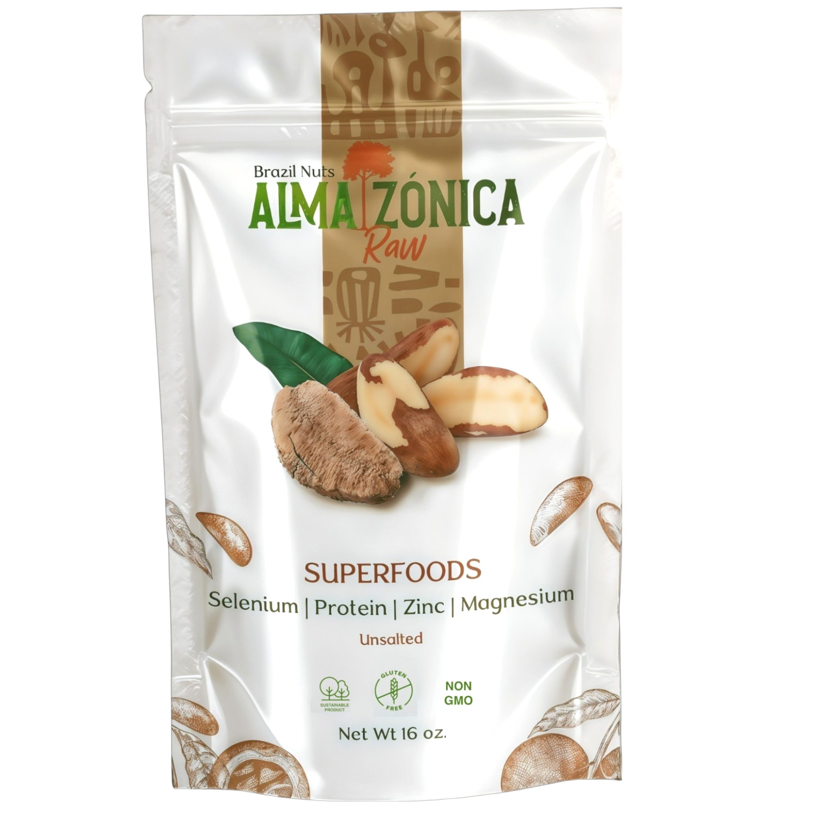 ALMA ZÓNICA Amazonian Raw Brazil Nuts | Unsalted, Whole | Premium Single-Origin gallery
