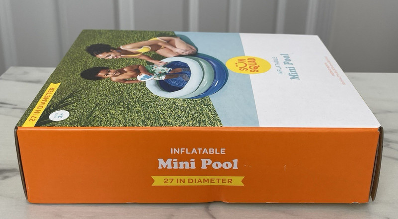 Sun Squad Inflatable Mini Pool for children 27” Diameter Blue Green NEW IN BOX gallery