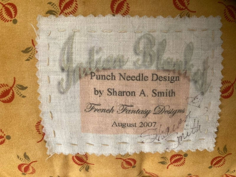 Sharon Smith designed ￼Handicrafted Punch Needle Pillow Rectangle gallery