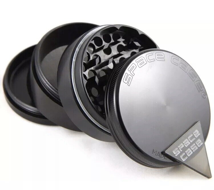 SPACE CASE Grinder Magnetic Herb - Medium 2.5 inch (BLACK) 4 Pcs - US SELLER gallery