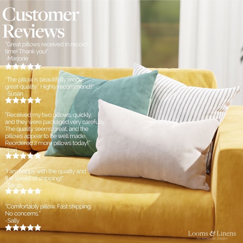 Pack of 1 Lumbar Pillow Inserts Forms Decorative Home Boudoir Pillows USA Made gallery