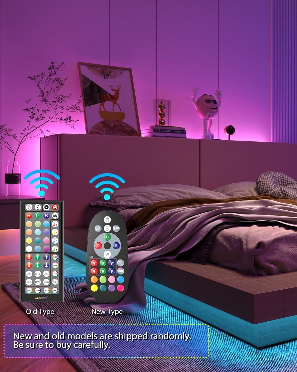 50 Ft LED Strip Lights, Smart Light with App Remote Control, RGB LED 1 ROLL 50ft gallery