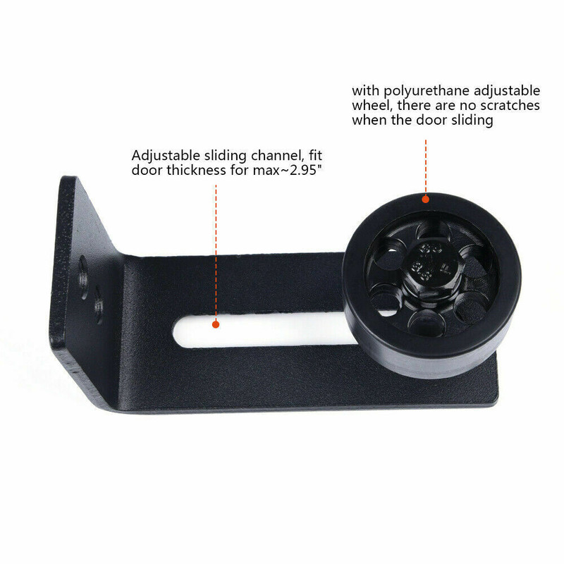 Adjustable Wall Mount Floor Guide Sliding Barn Door Hardware for Sliding Door gallery