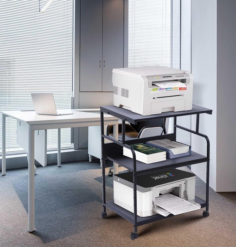 Printer Stand Large Printer Table Printer Stand with Storage Printer Cart gallery
